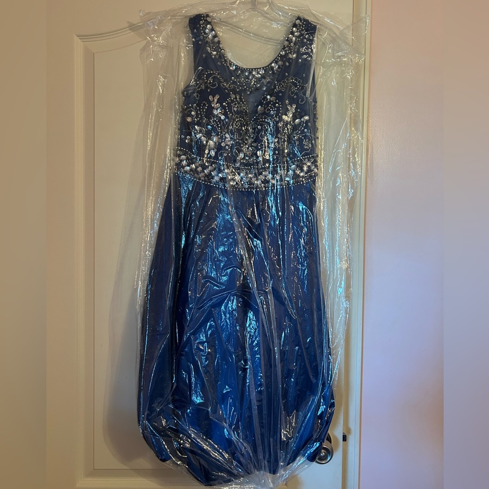 DYW Appropriate Blue Formal Dress